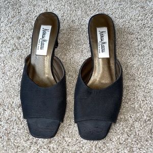 Neiman Marcus slip on low heel black - size 7M